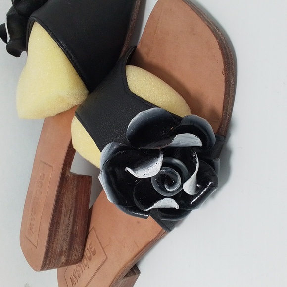 Mystique Boutique Black White Sandals Sz 8 NEW IN BOX - Picture 5 of 11